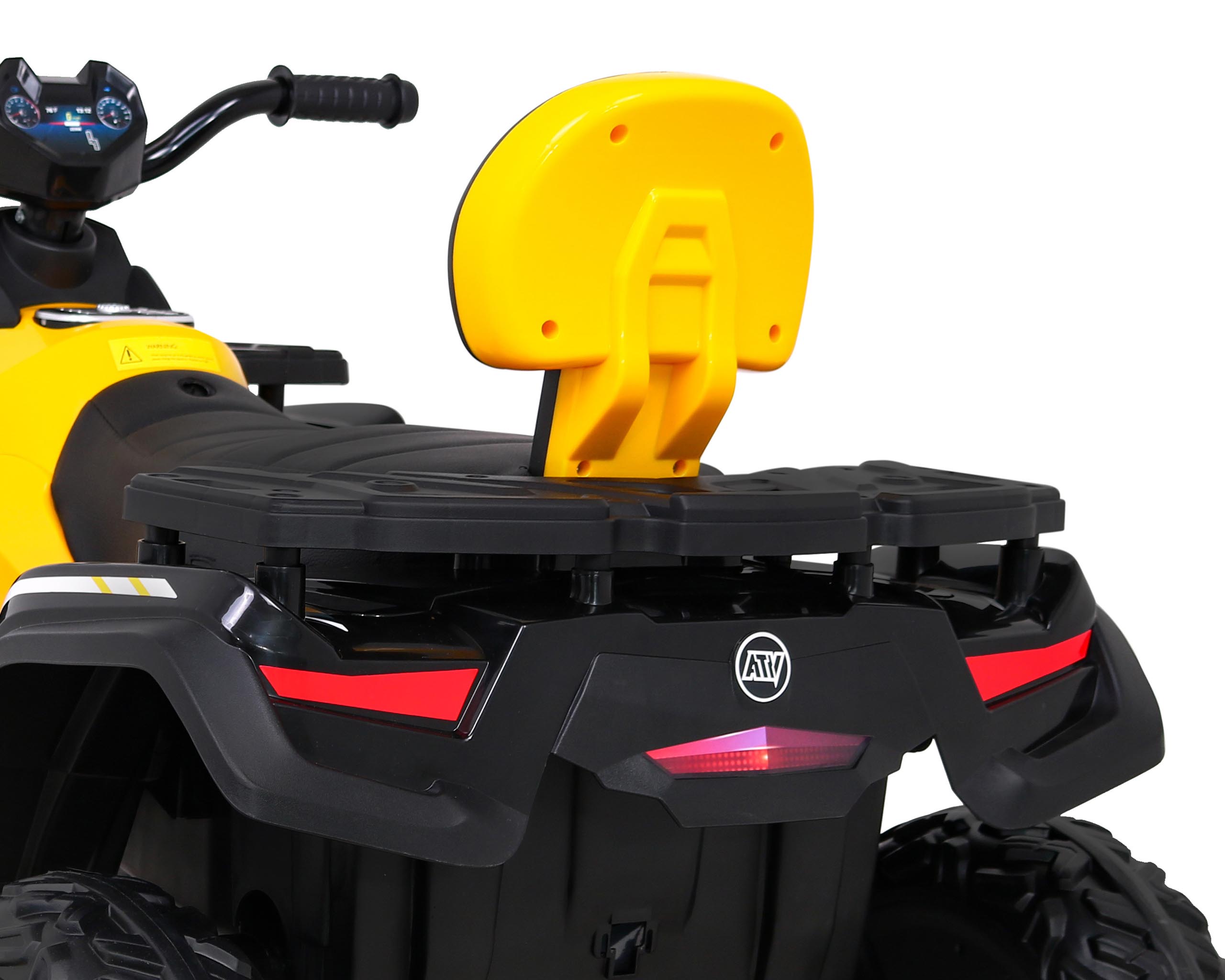 ATV electric pentru copii cu 2 locuri XT-SPEED FAST EDITION 320W 24V 4x4 cu viteza maxima 9km/h si cu cupa detasabila (s615) Galben - imagine 13