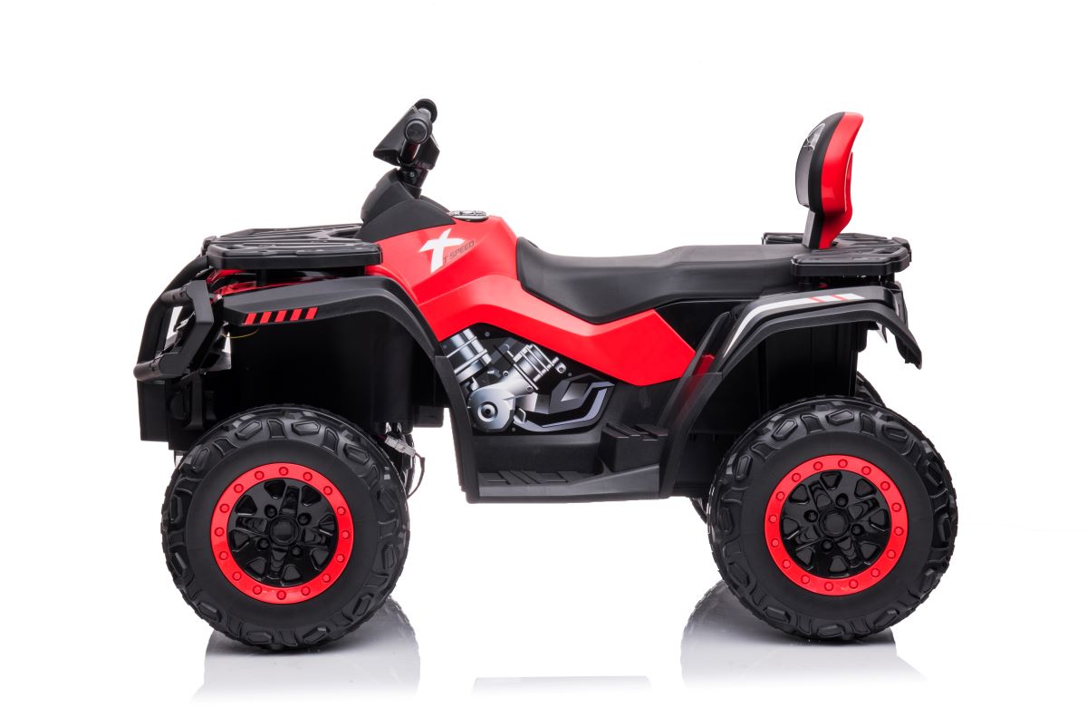 ATV electric pentru copii cu 2 locuri XT-SPEED FAST EDITION 320W 24V 4x4 cu viteza maxima 9km/h si cu cupa detasabila (s615) Rosu - imagine 4