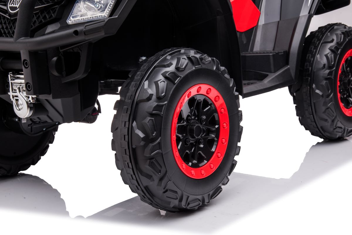 ATV electric pentru copii cu 2 locuri XT-SPEED 180W 24V 4x4, (S615) Rosu - imagine 5