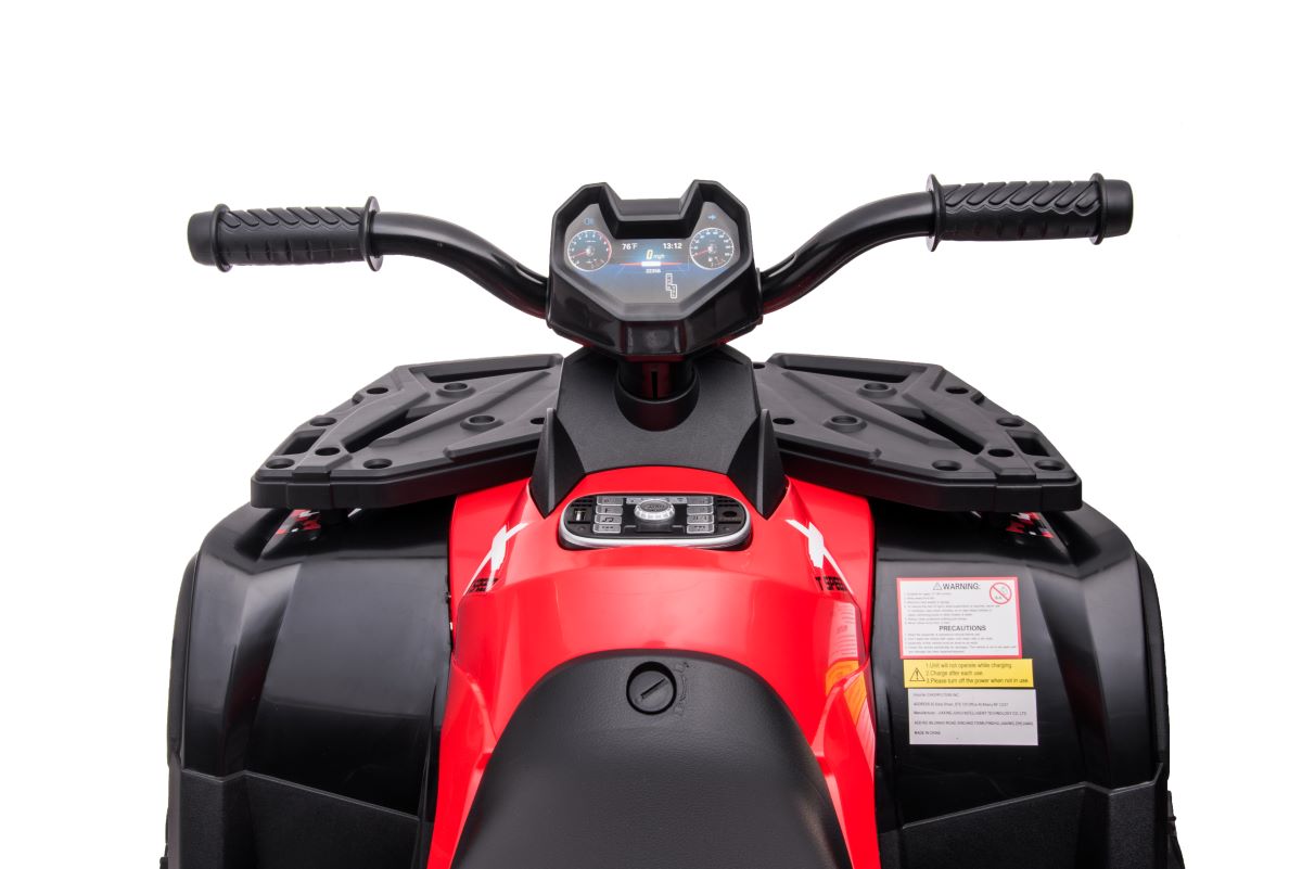 ATV electric pentru copii cu 2 locuri XT-SPEED FAST EDITION 320W 24V 4x4 cu viteza maxima 9km/h si cu cupa detasabila (s615) Rosu - imagine 8