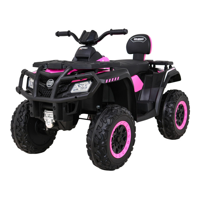 ATV electric pentru copii cu 2 locuri XT-SPEED 180W 24V 4x4, (S615) Roz