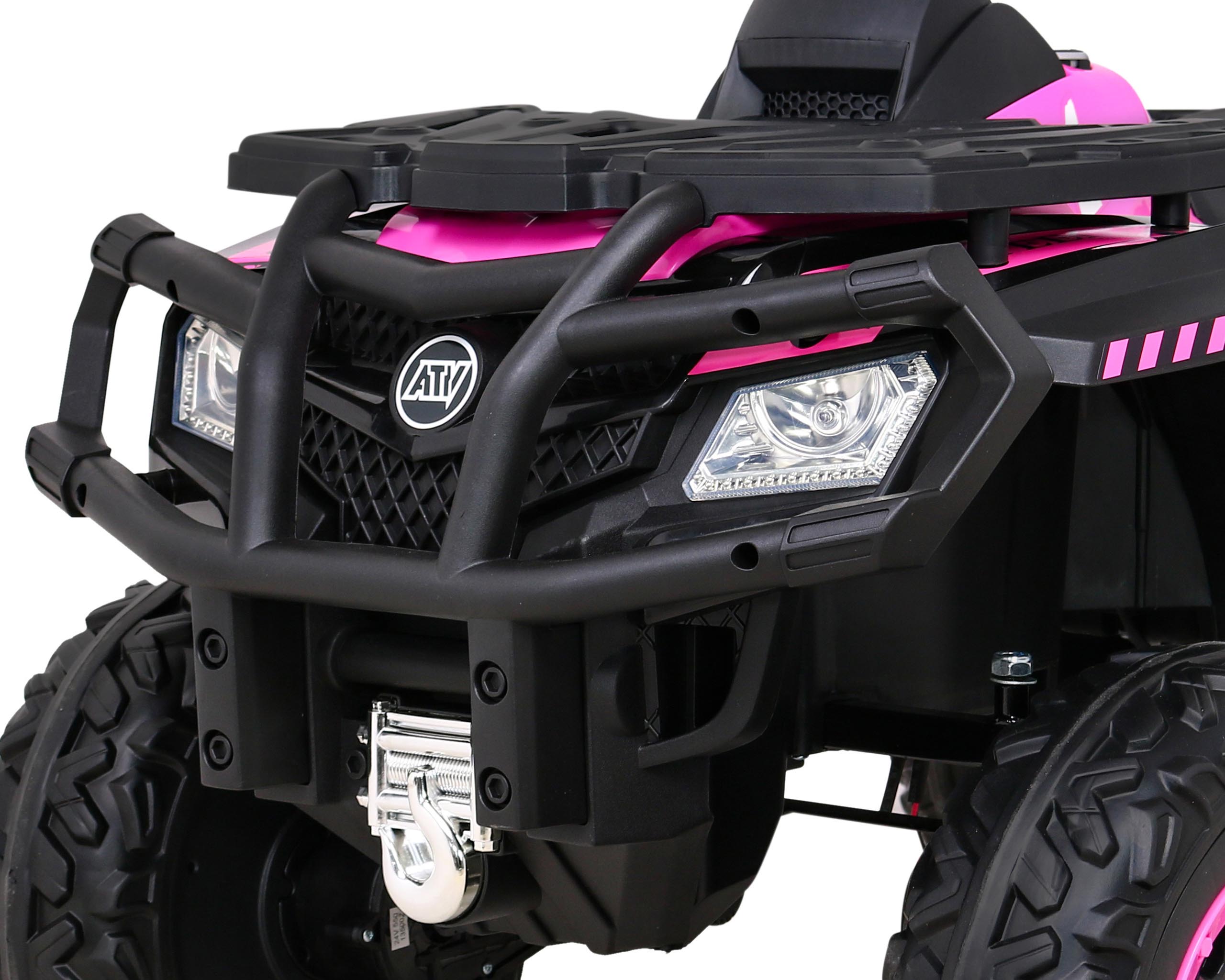 ATV electric pentru copii cu 2 locuri XT-SPEED 180W 24V 4x4, (S615) Roz - imagine 9