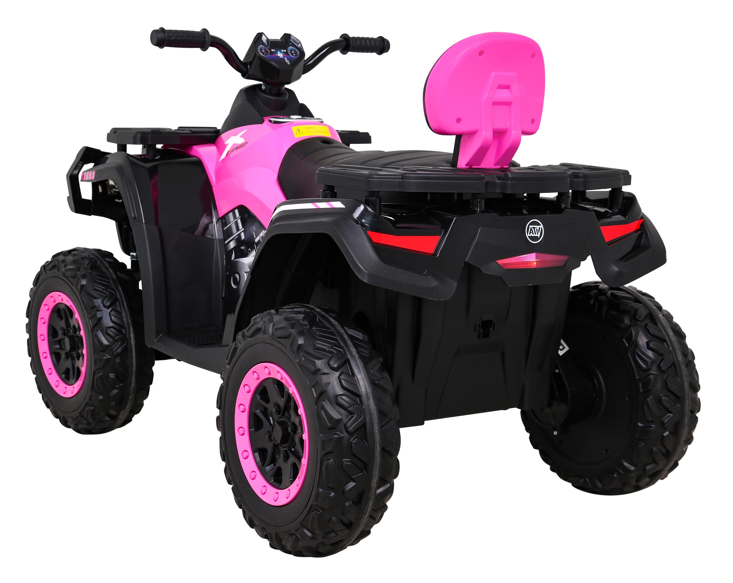 ATV electric pentru copii cu 2 locuri XT-SPEED 180W 24V 4x4, (S615) Roz - imagine 3