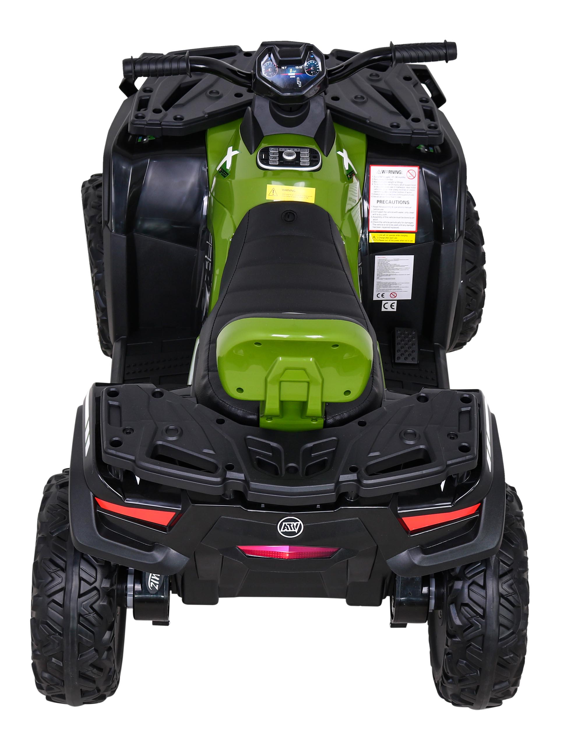 ATV electric pentru copii cu 2 locuri XT-SPEED FAST EDITION 320W 24V 4x4, cu cupa detasabila (S615) Verde - imagine 13