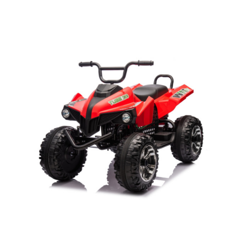 ATV electric copii TURBO FAST EDITION S621 24V 360W 4×4 Rosu, 2 locuri, roti EVA, Bluetooth, baterie 7Ah