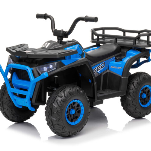 ATV electric pentru copii Mini Desert 12V 4×4 Albastru, telecomanda parentala, Bluetooth