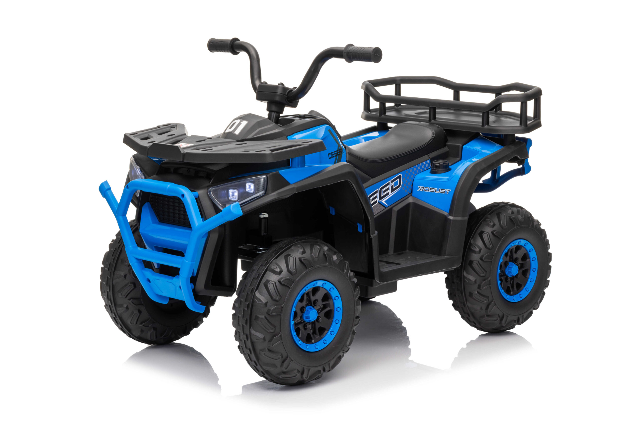 ATV electric pentru copii Mini Desert 12V 4x4 Albastru, telecomanda parentala, Bluetooth