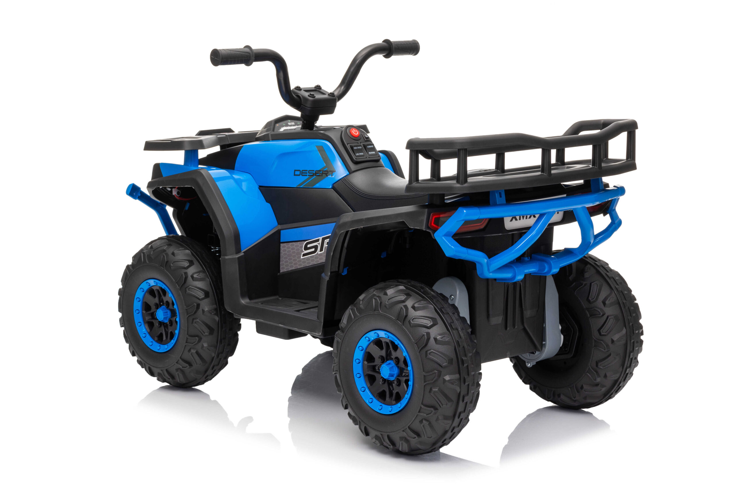 ATV electric pentru copii Mini Desert 12V 4x4 Albastru, telecomanda parentala, Bluetooth - imagine 6