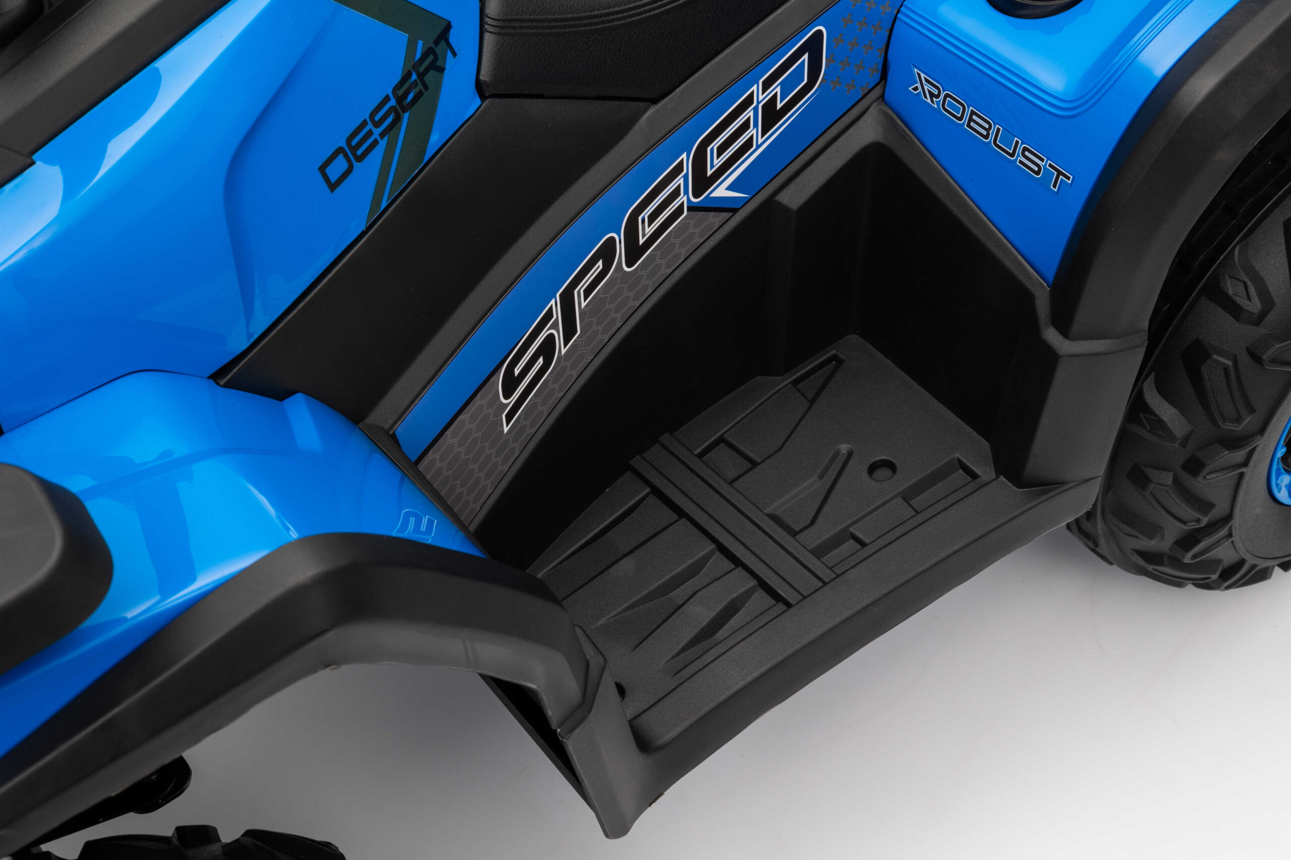 ATV electric pentru copii Mini Desert 12V 4x4 Albastru, telecomanda parentala, Bluetooth - imagine 3