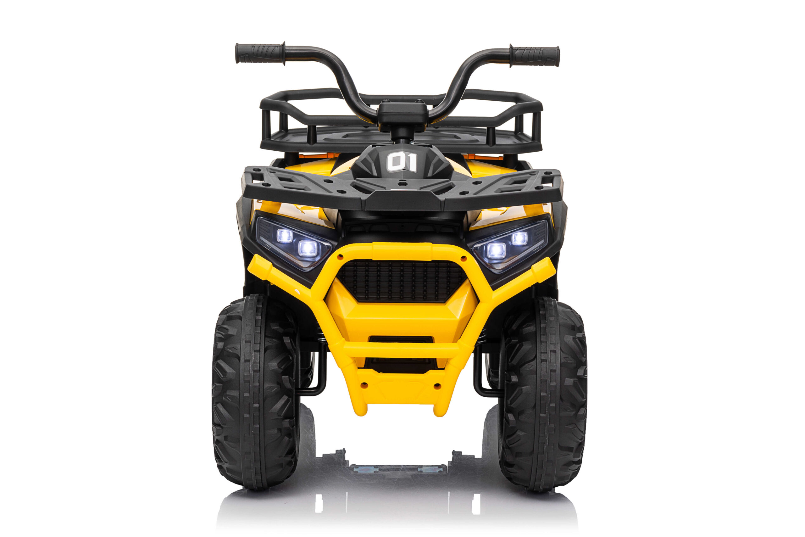 ATV electric pentru copii Mini Desert 12V 4x4 Galben, telecomanda parentala, Bluetooth - imagine 4
