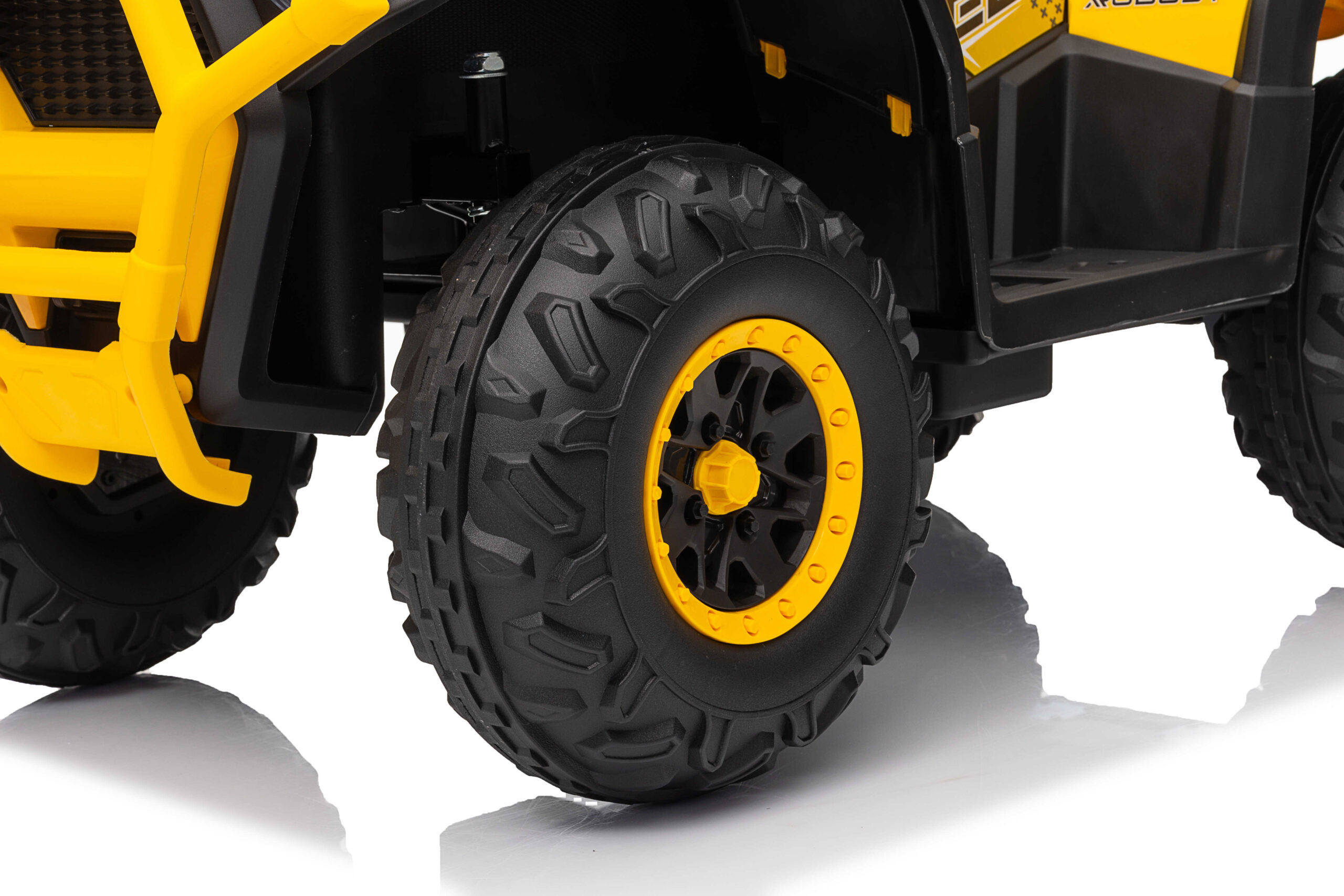 ATV electric pentru copii Mini Desert 12V 4x4 Galben, telecomanda parentala, Bluetooth - imagine 10
