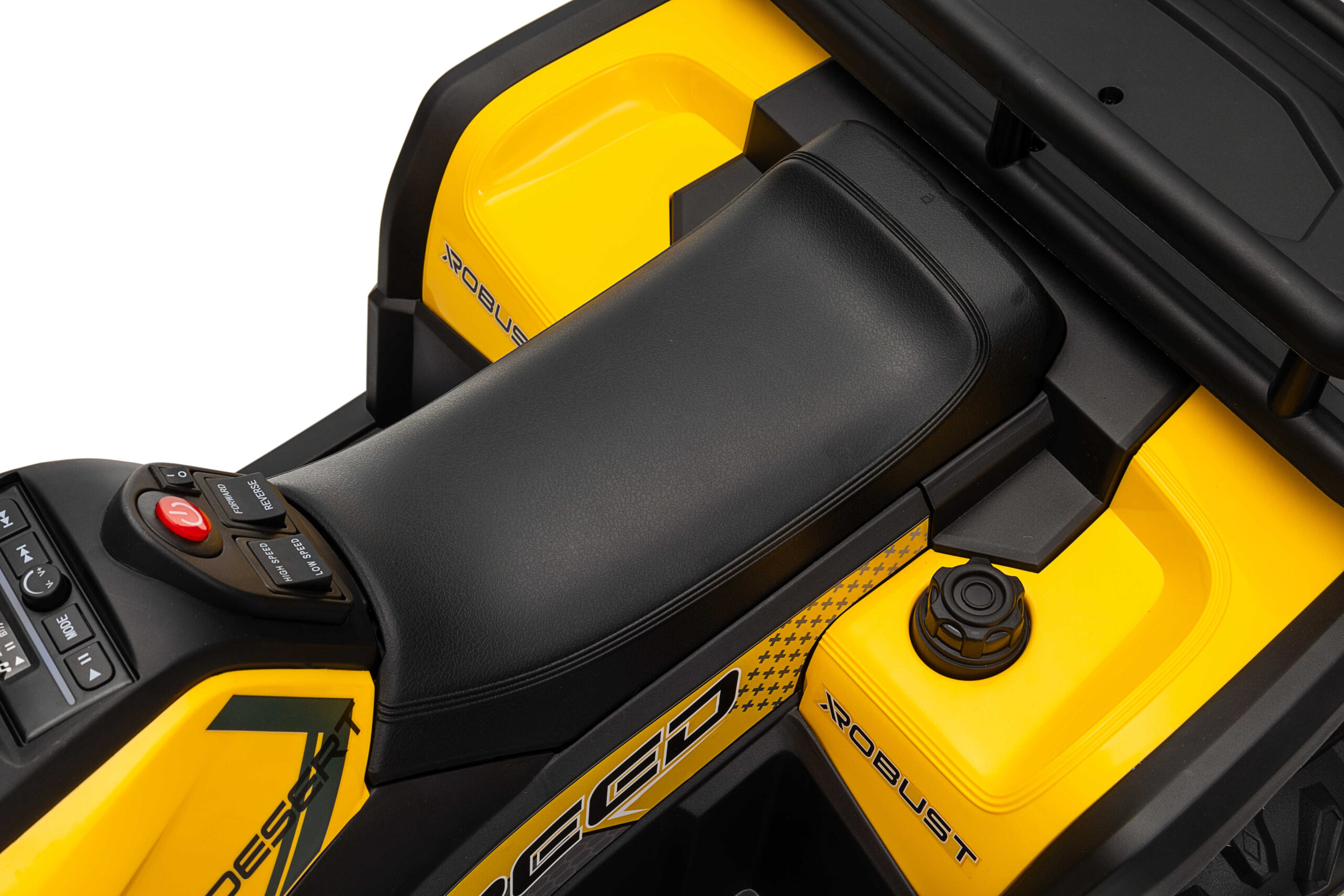 ATV electric pentru copii Mini Desert 12V 4x4 Galben, telecomanda parentala, Bluetooth - imagine 8