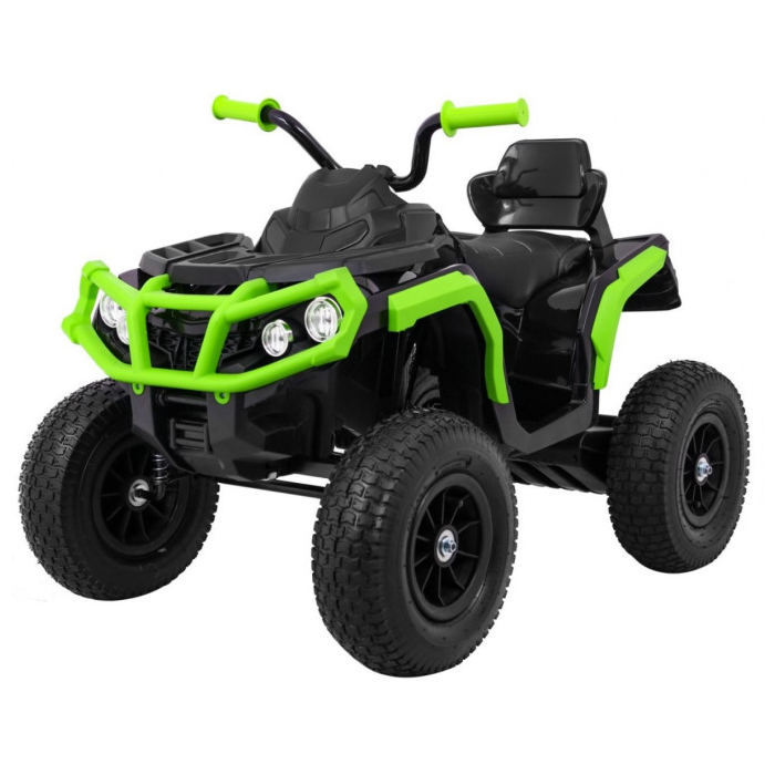 ATV ELECTRIC PENTRU COPII (0906 AIR) cu roti gonflabile Negru/Verde