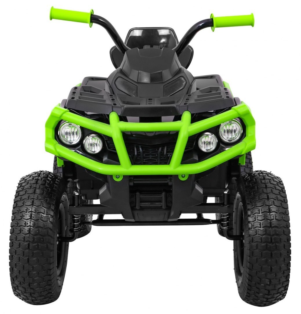 ATV ELECTRIC PENTRU COPII (0906 AIR) cu roti gonflabile Negru/Verde - imagine 3