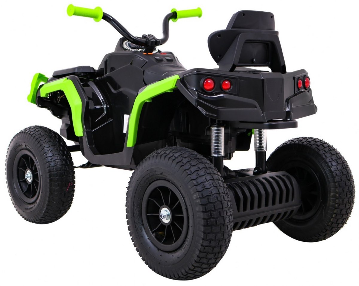 ATV ELECTRIC PENTRU COPII (0906 AIR) cu roti gonflabile Negru/Verde - imagine 5