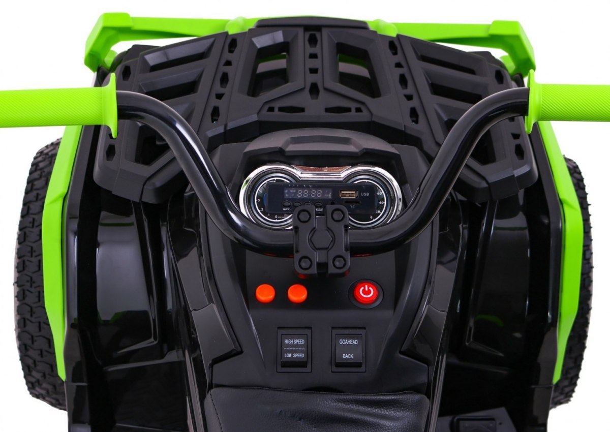 ATV ELECTRIC PENTRU COPII (0906 AIR) cu roti gonflabile Negru/Verde - imagine 7
