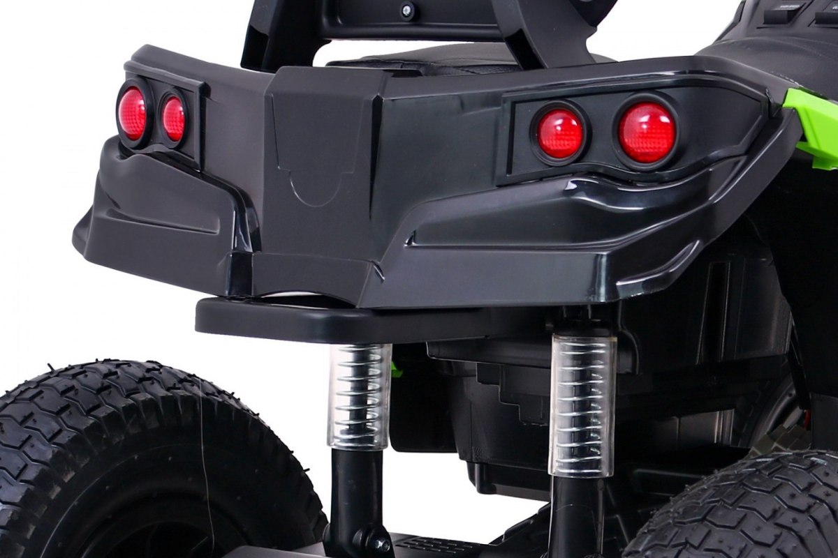 ATV ELECTRIC PENTRU COPII (0906 AIR) cu roti gonflabile Negru/Verde - imagine 8
