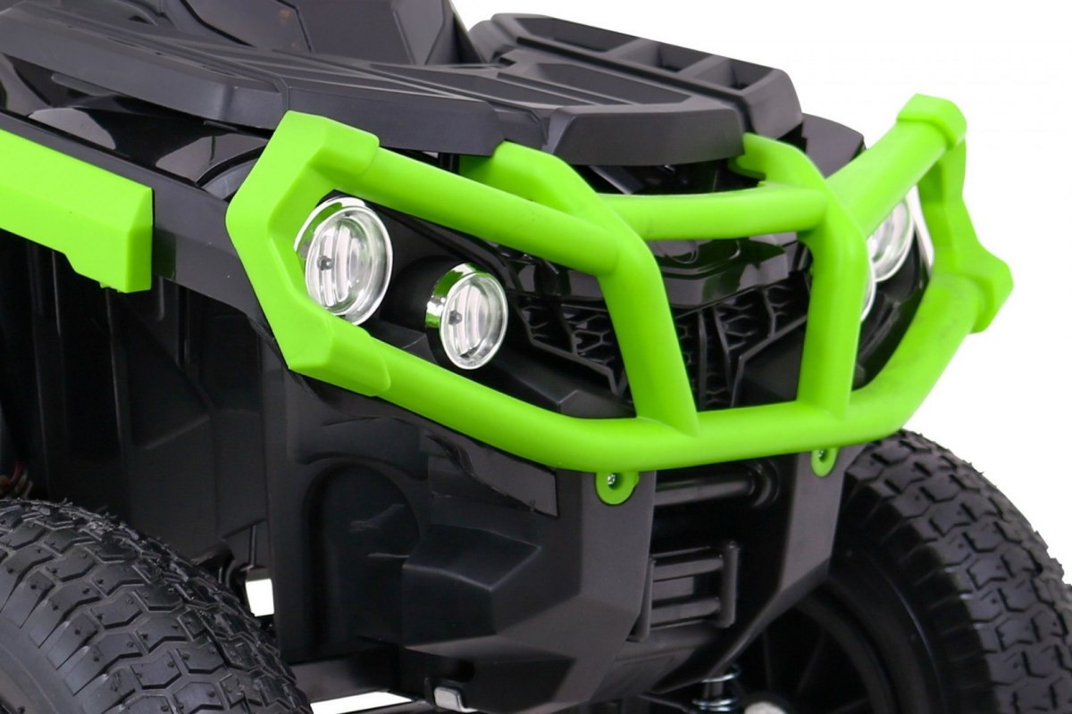 ATV ELECTRIC PENTRU COPII (0906 AIR) cu roti gonflabile Negru/Verde - imagine 9