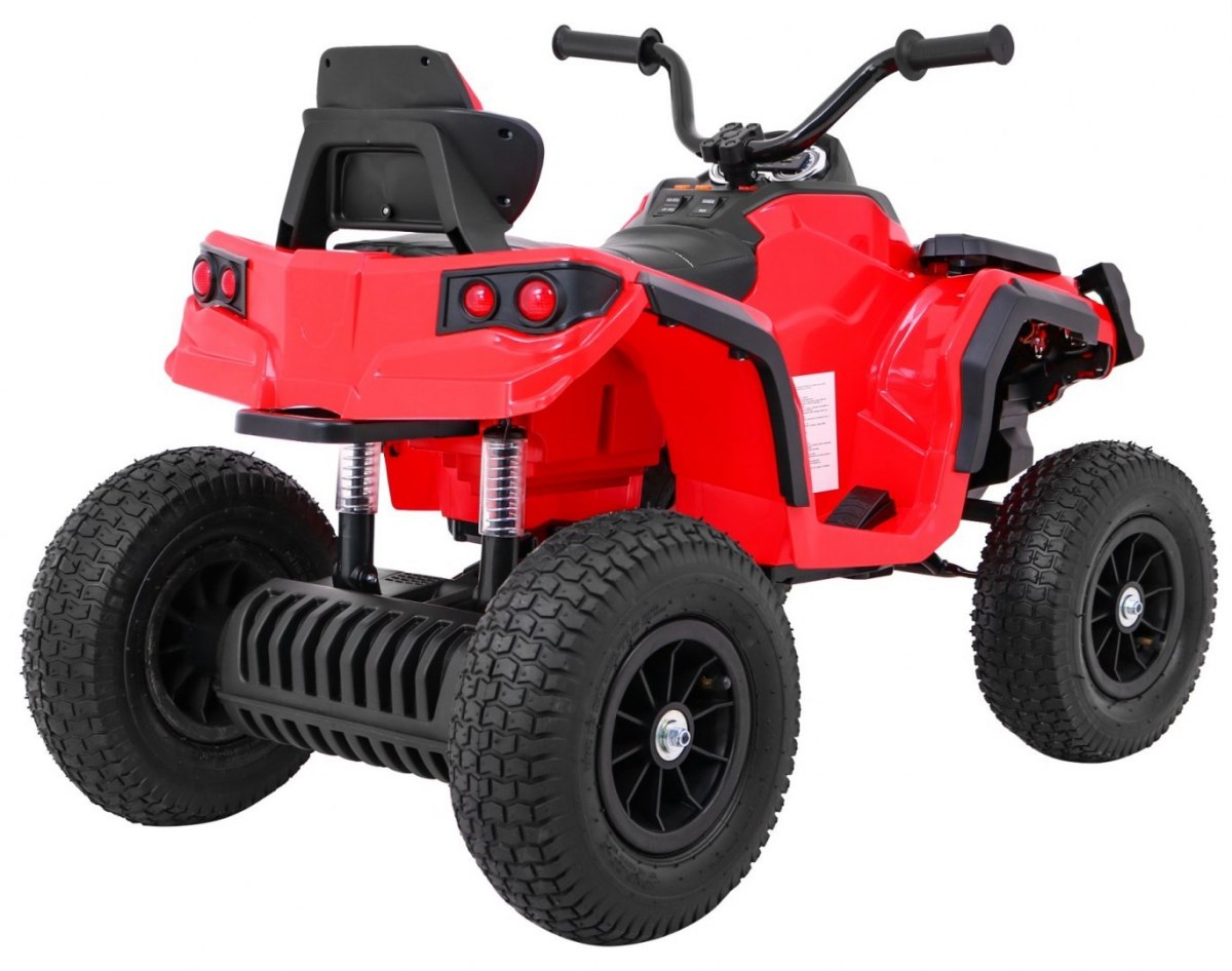 ATV ELECTRIC PENTRU COPII (0906 AIR) cu roti gonflabile Rosu - imagine 3