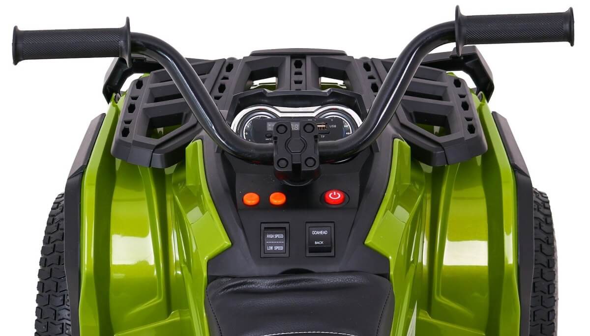 ATV ELECTRIC PENTRU COPII (0906 AIR) cu roti gonflabile Verde - imagine 5