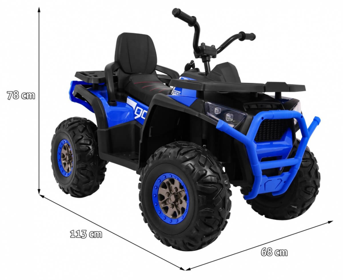 ATV electric pentru copii cu Telecomanda Desert 900 4x4 (XMX607) Albastru - imagine 2
