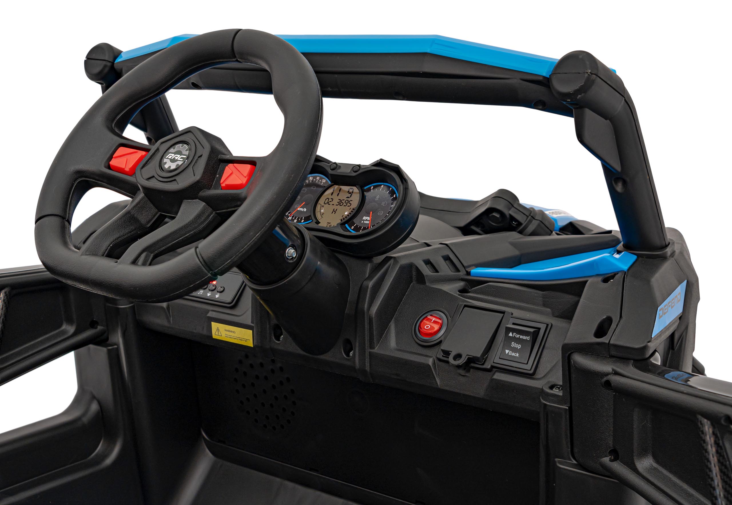 UTV electric pentru copii DEFEND 4x4 (105) Albastru - imagine 9