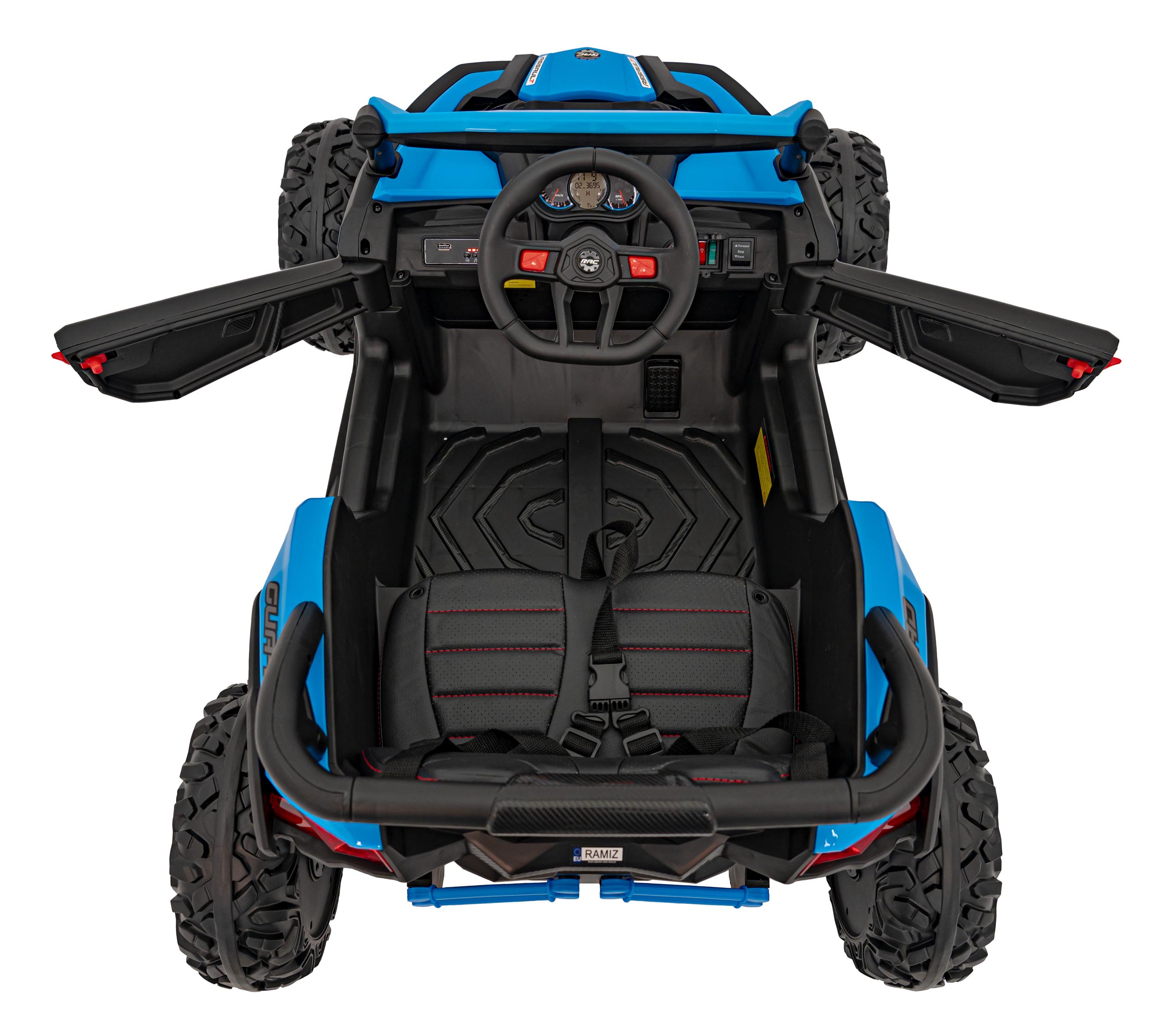 UTV electric pentru copii DEFEND 4x4 (105) Albastru - imagine 3