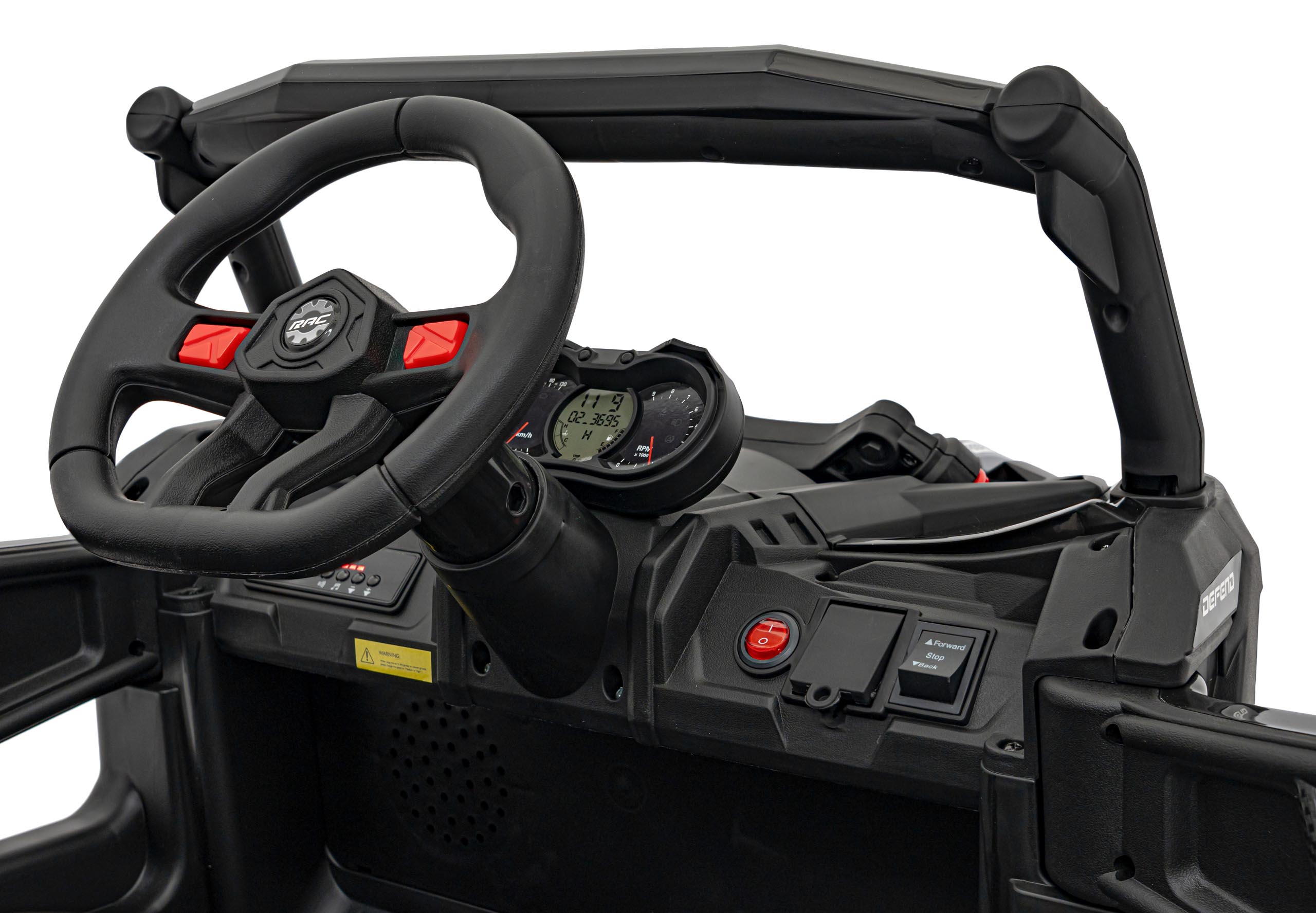 UTV electric pentru copii DEFEND 4x4 (105) Negru - imagine 3
