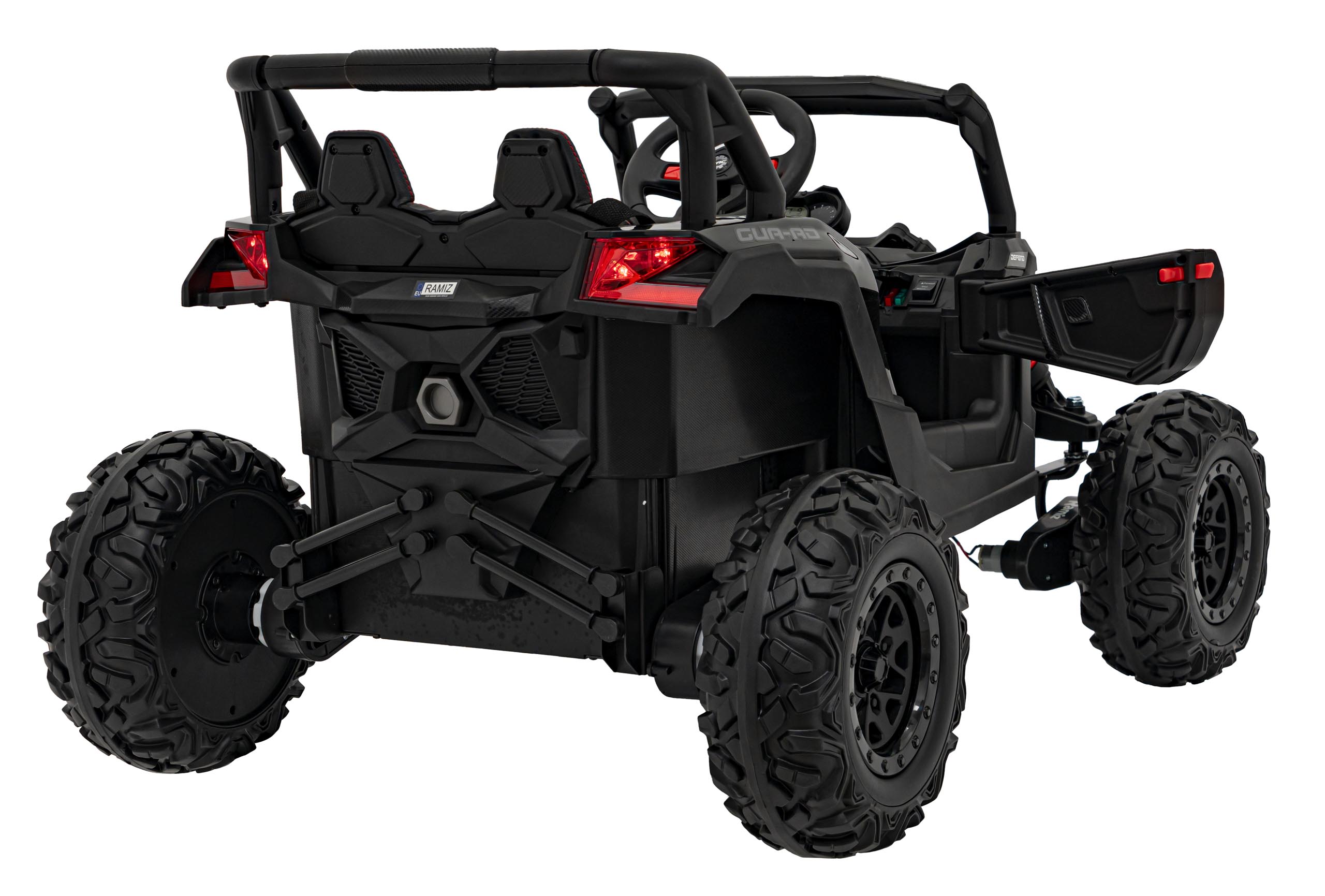 UTV electric pentru copii DEFEND 4x4 (105) Negru - imagine 4
