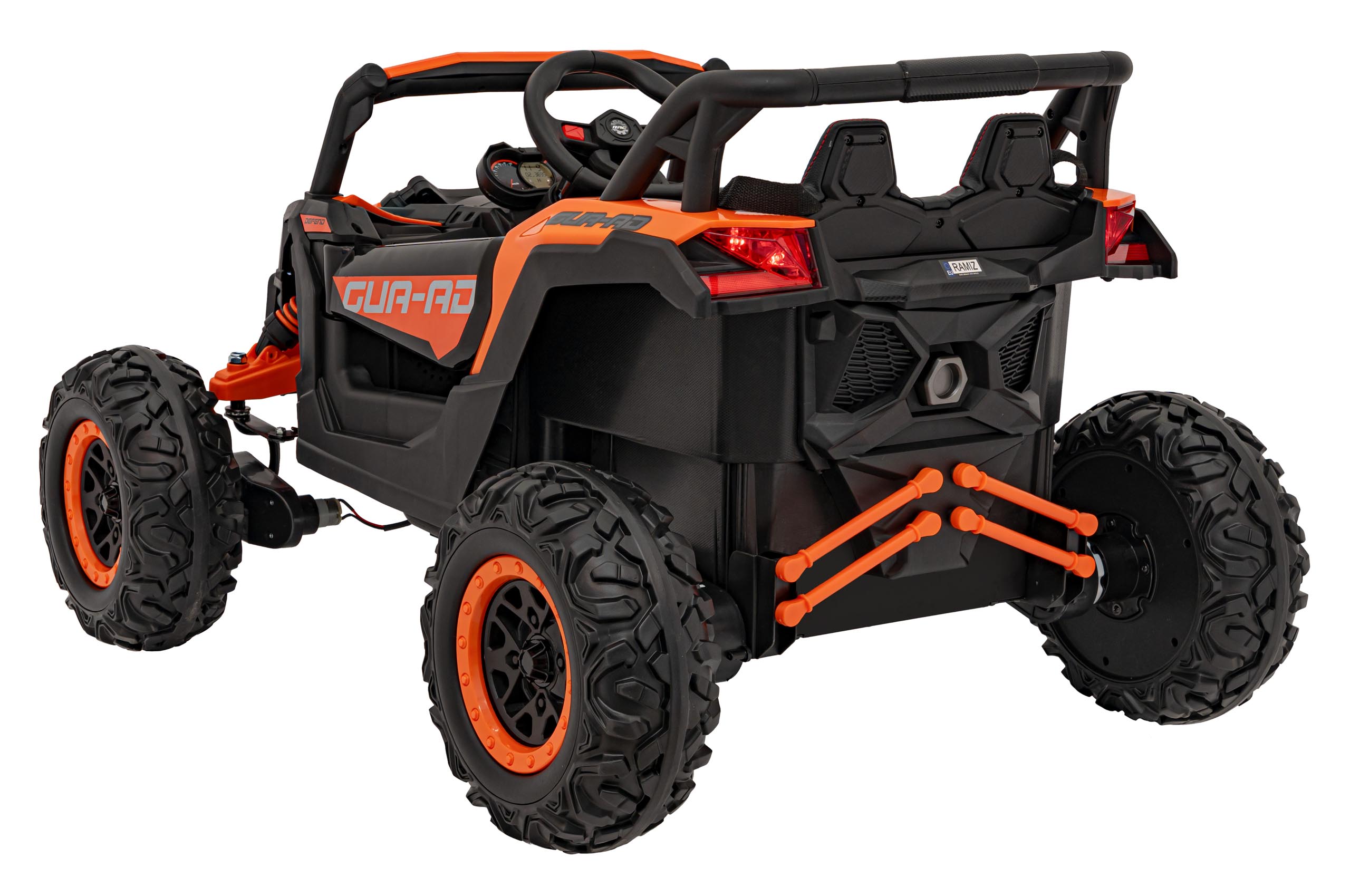 UTV electric pentru copii DEFEND 4x4 (105) Portocaliu - imagine 7