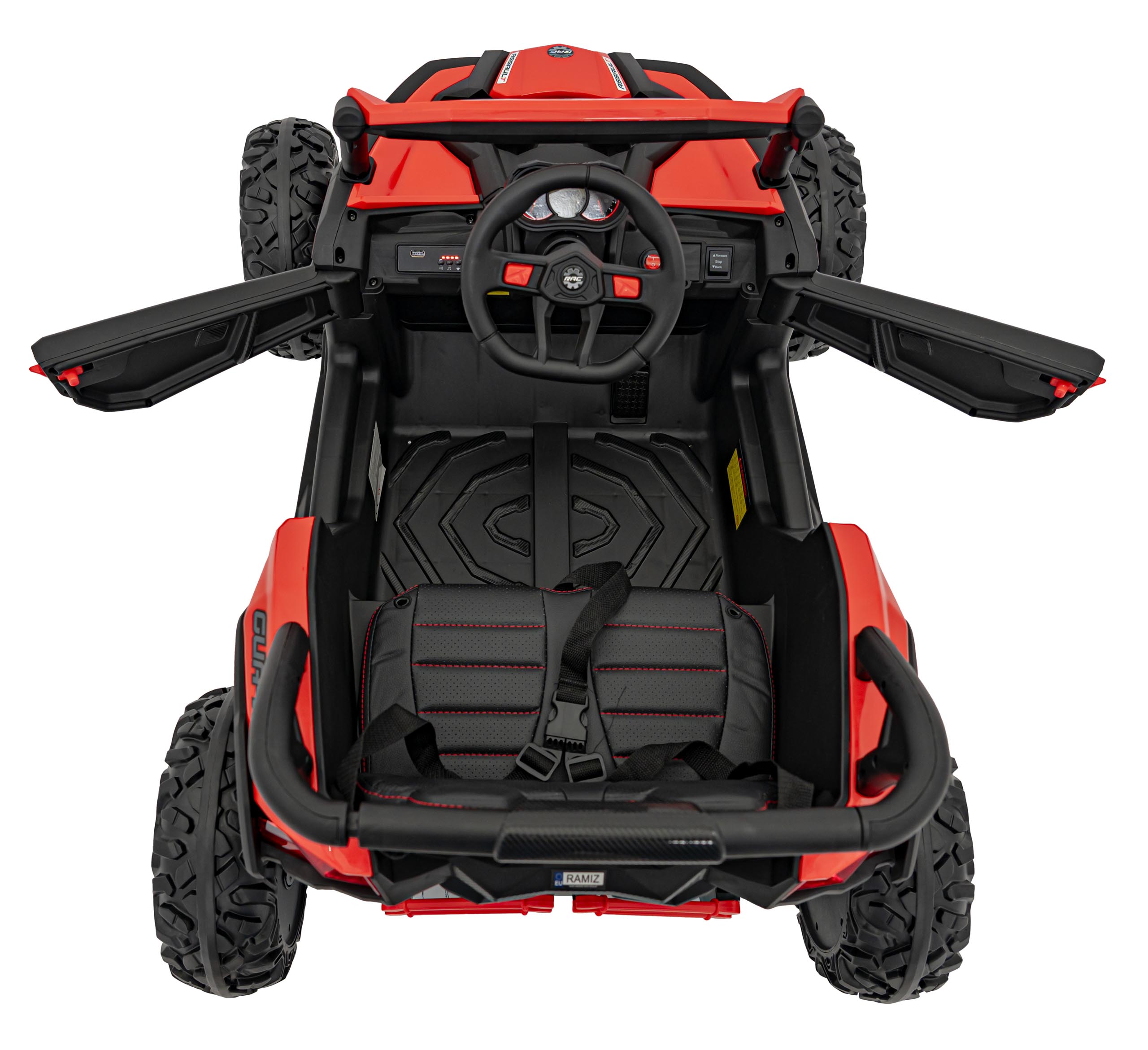 UTV electric pentru copii DEFEND 4x4 (105) Rosu - imagine 4