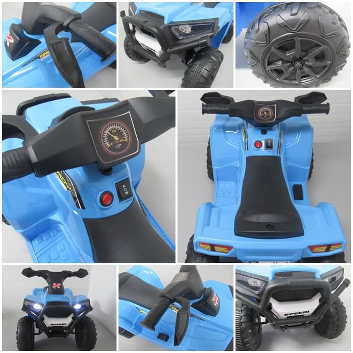 ATV electric pentru copii J8 Albastru - imagine 5