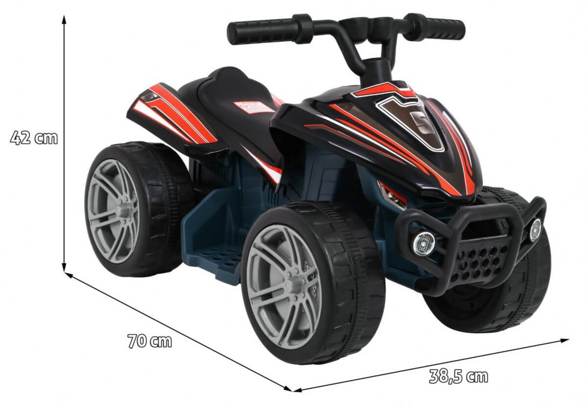 ATV electric pentru copii Little Monster (1805) Negru - imagine 2