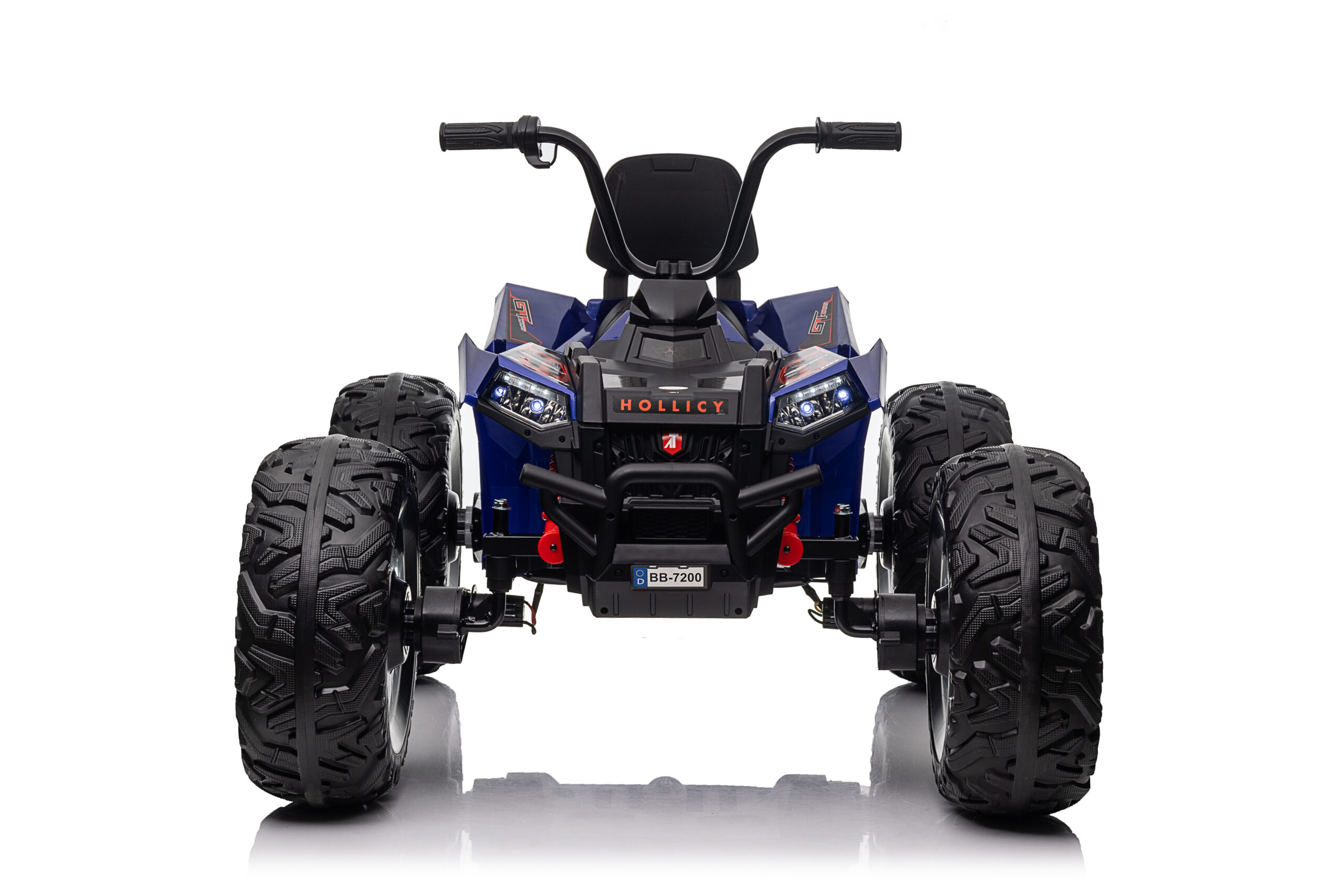 ATV electric pentru copii Monster Wheel 4x4 24V 350W (sx2129) Albastru - imagine 2