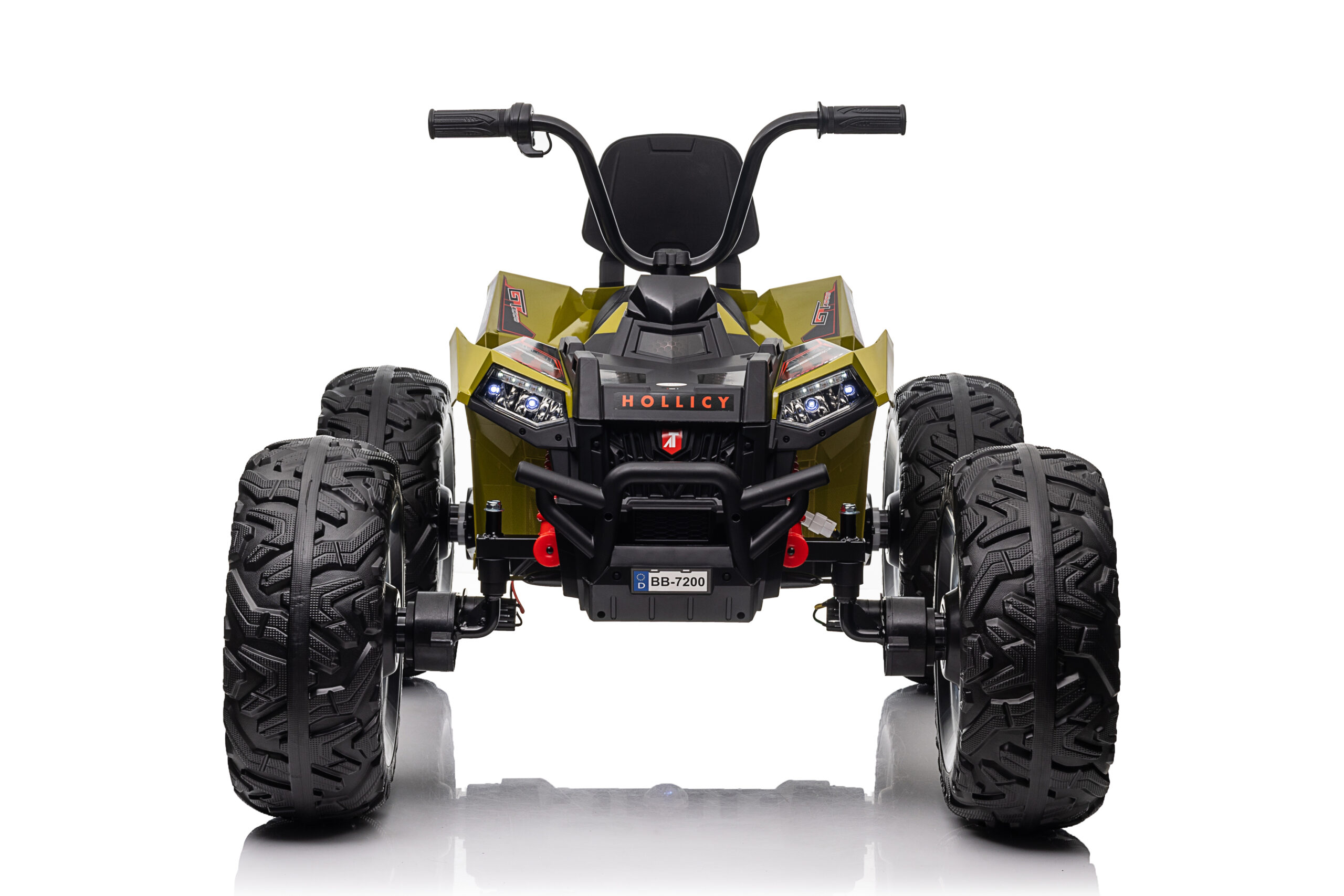 ATV electric pentru copii Monster Wheel 4x4 24V 350W (sx2129) Verde - imagine 2