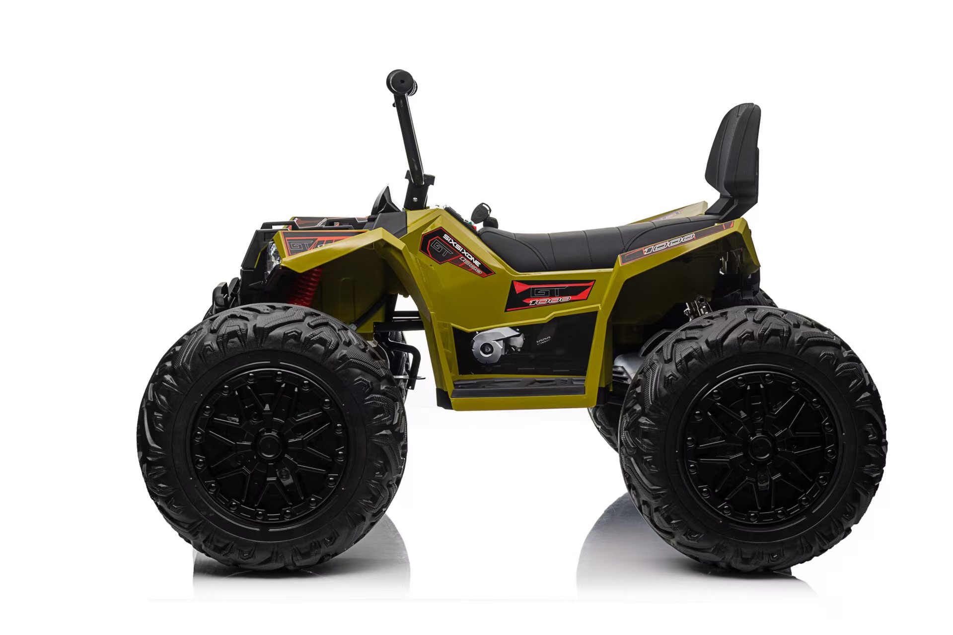 ATV electric pentru copii Monster Wheel 4x4 24V 350W (sx2129) Verde - imagine 3