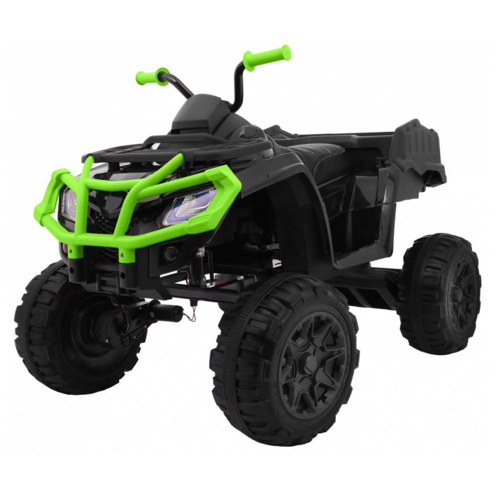 ATV electric pentru copii QUAD XL cu Telecomanda 4x4 12 volti (0909) Negru/Verde