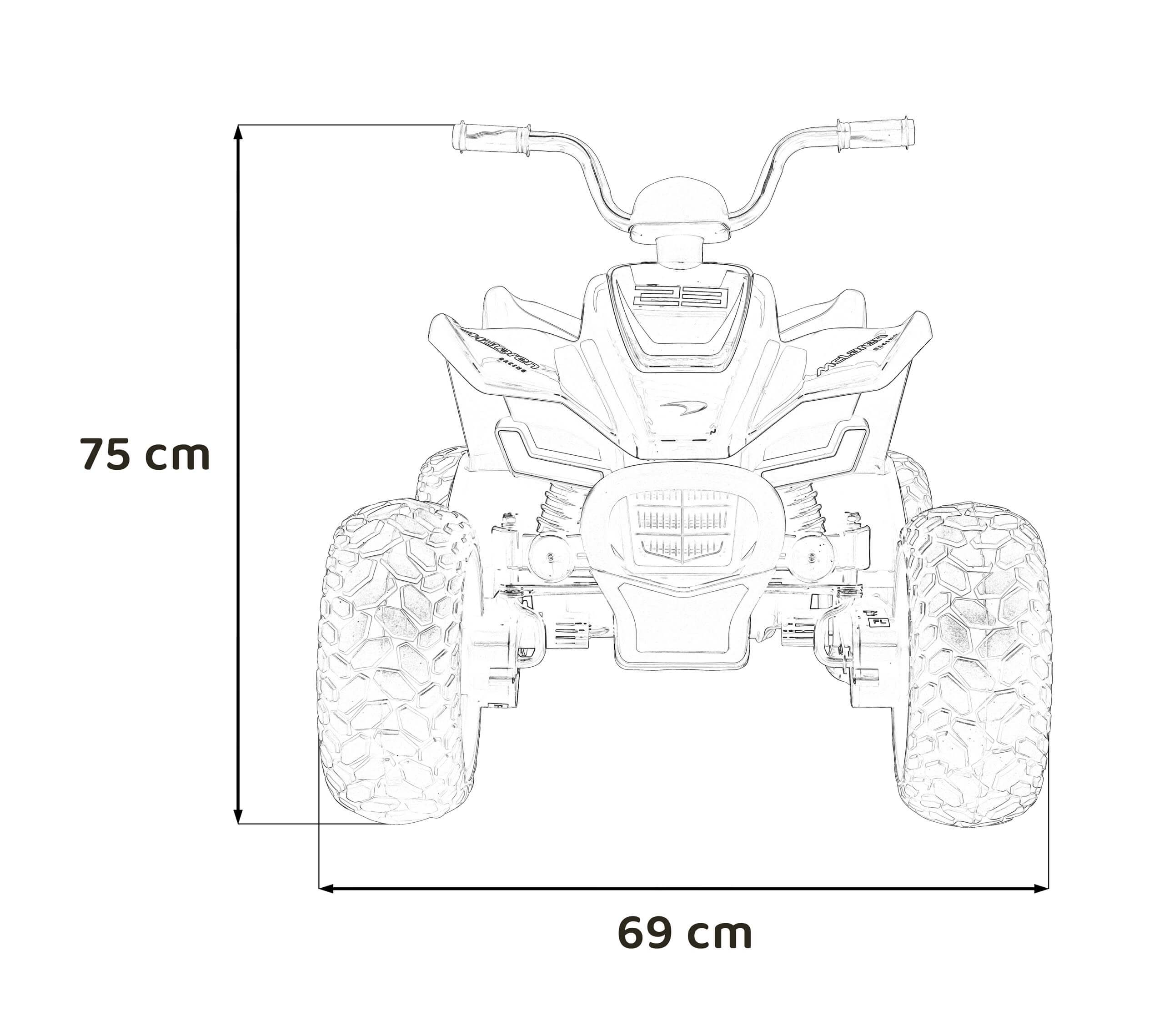 ATV electric pentru copii QUAD McLaren Racing MCL 35 (212) Gri - imagine 3