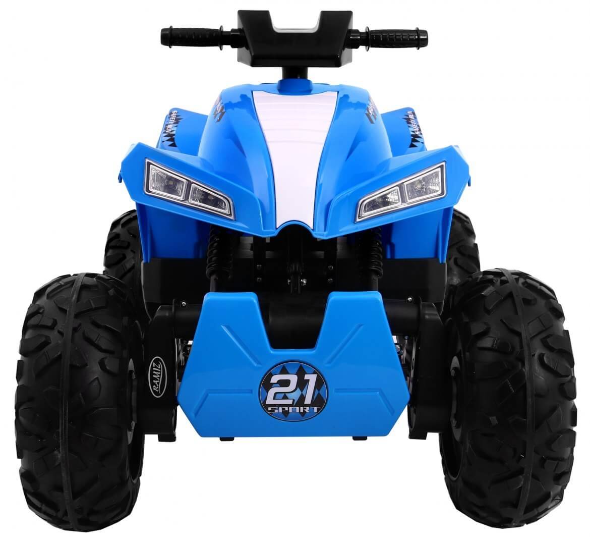 ATV electric pentru copii QUAD SPORT RUN 4X4 (2888) Albastru - imagine 2