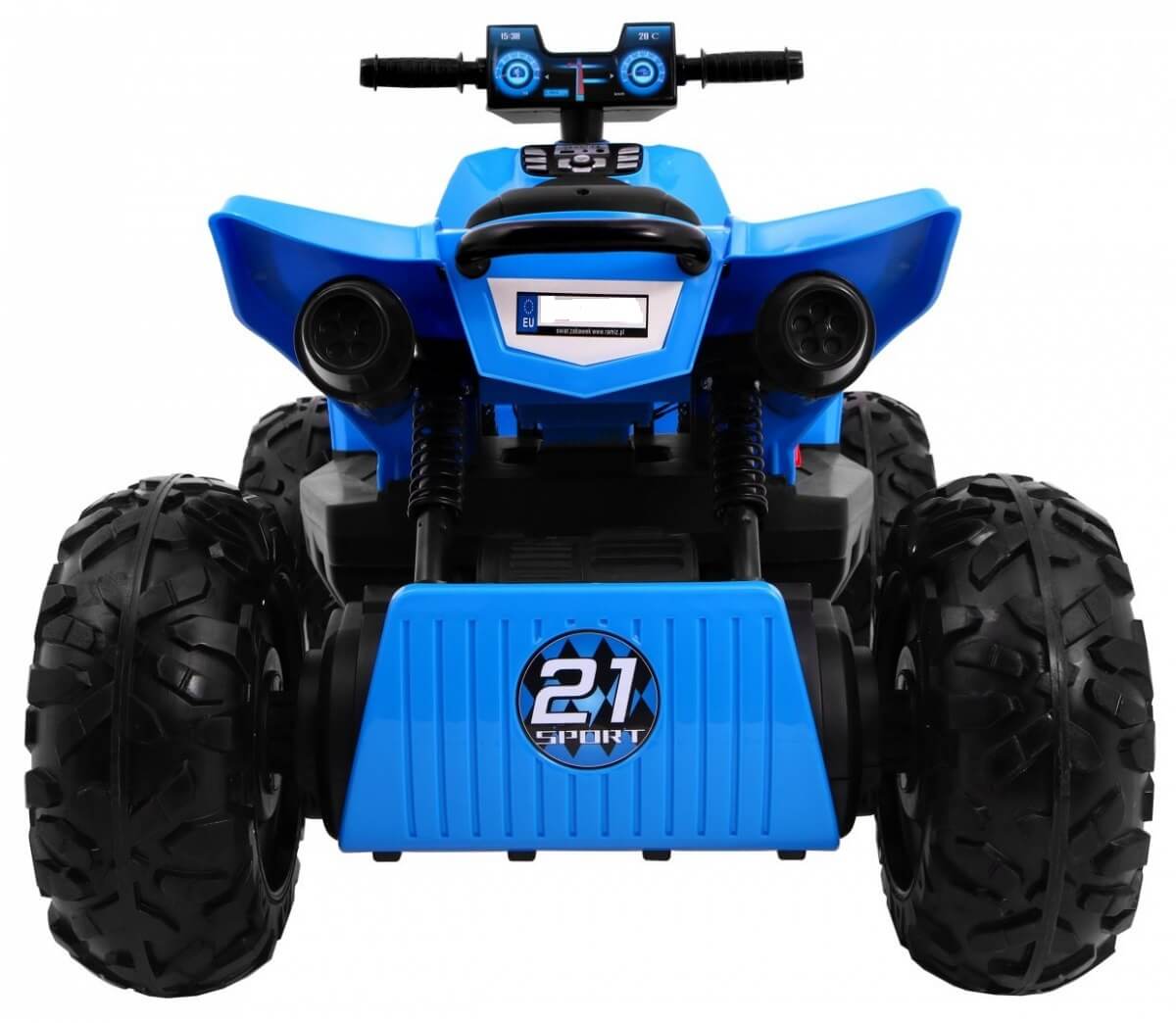 ATV electric pentru copii QUAD SPORT RUN 4X4 (2888) Albastru - imagine 4