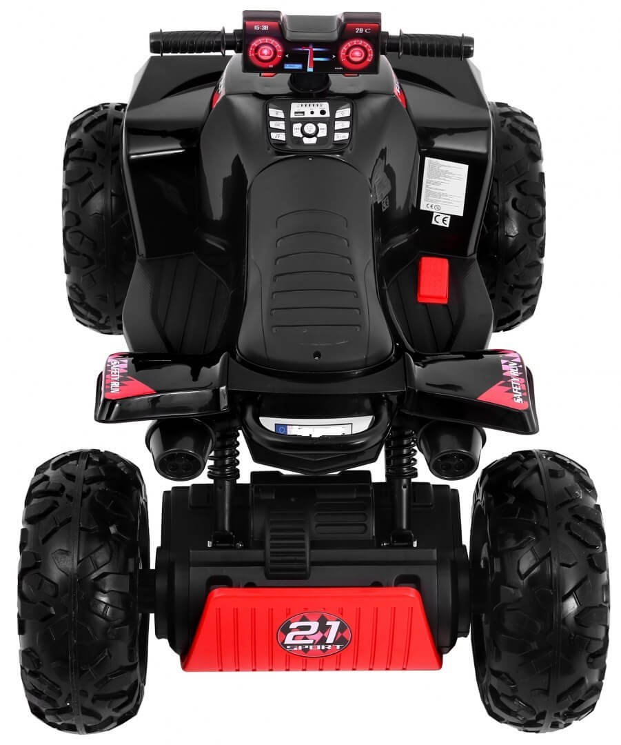 ATV electric pentru copii QUAD SPORT RUN 4X4 (2888) Negru - imagine 3