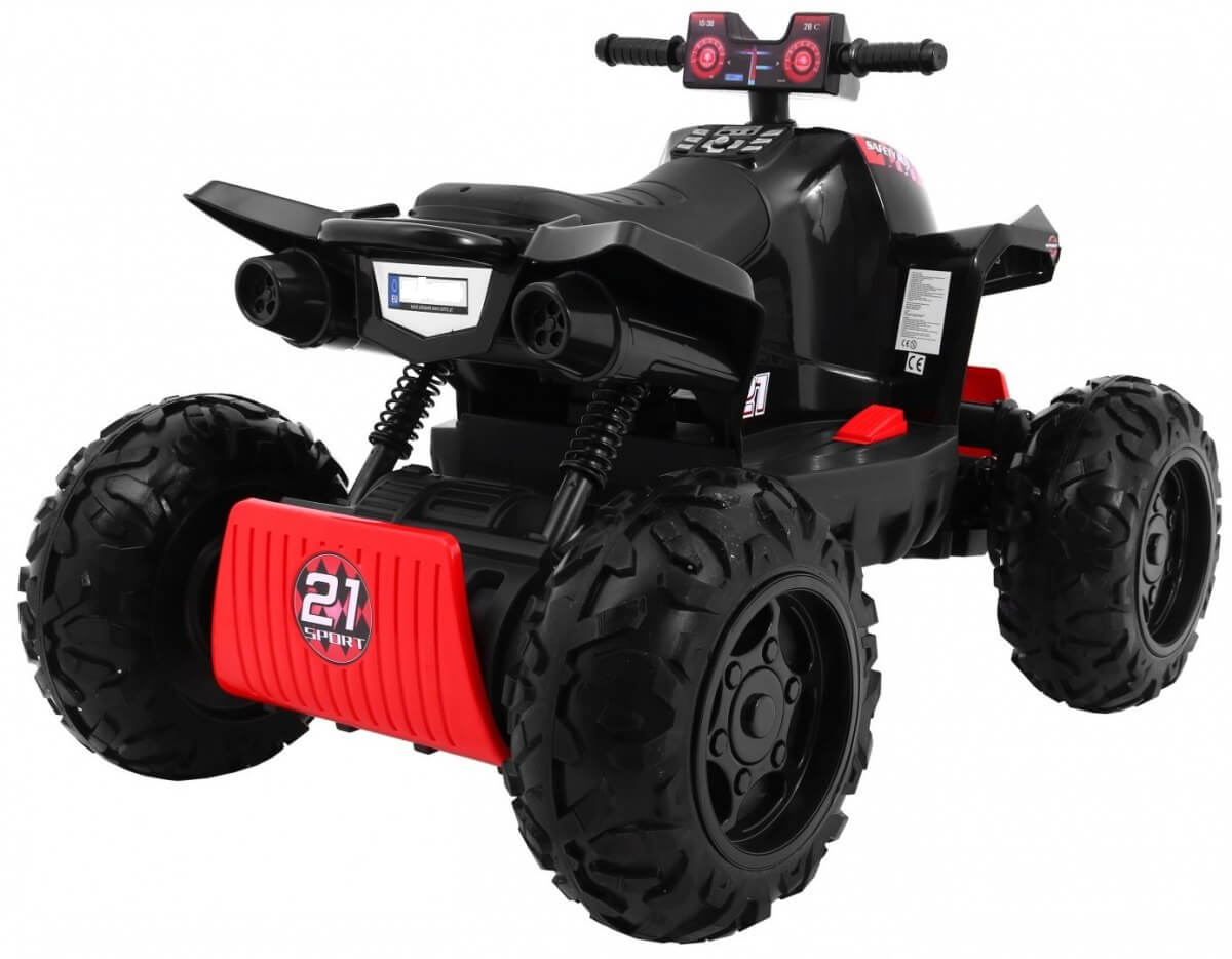 ATV electric pentru copii QUAD SPORT RUN 4X4 (2888) Negru - imagine 4