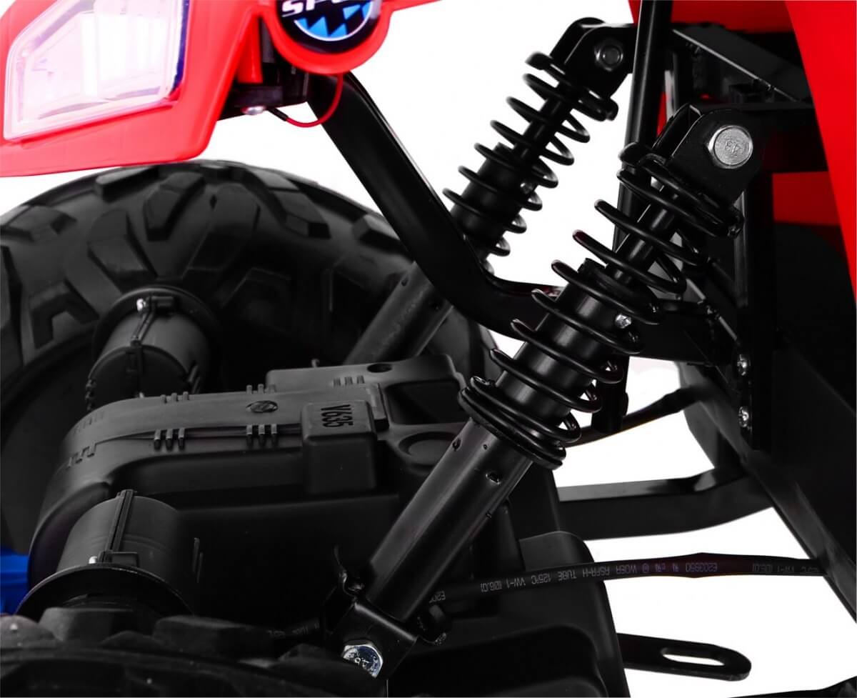 ATV electric pentru copii QUAD SPORT RUN 4X4 (2888) Rosu - imagine 2
