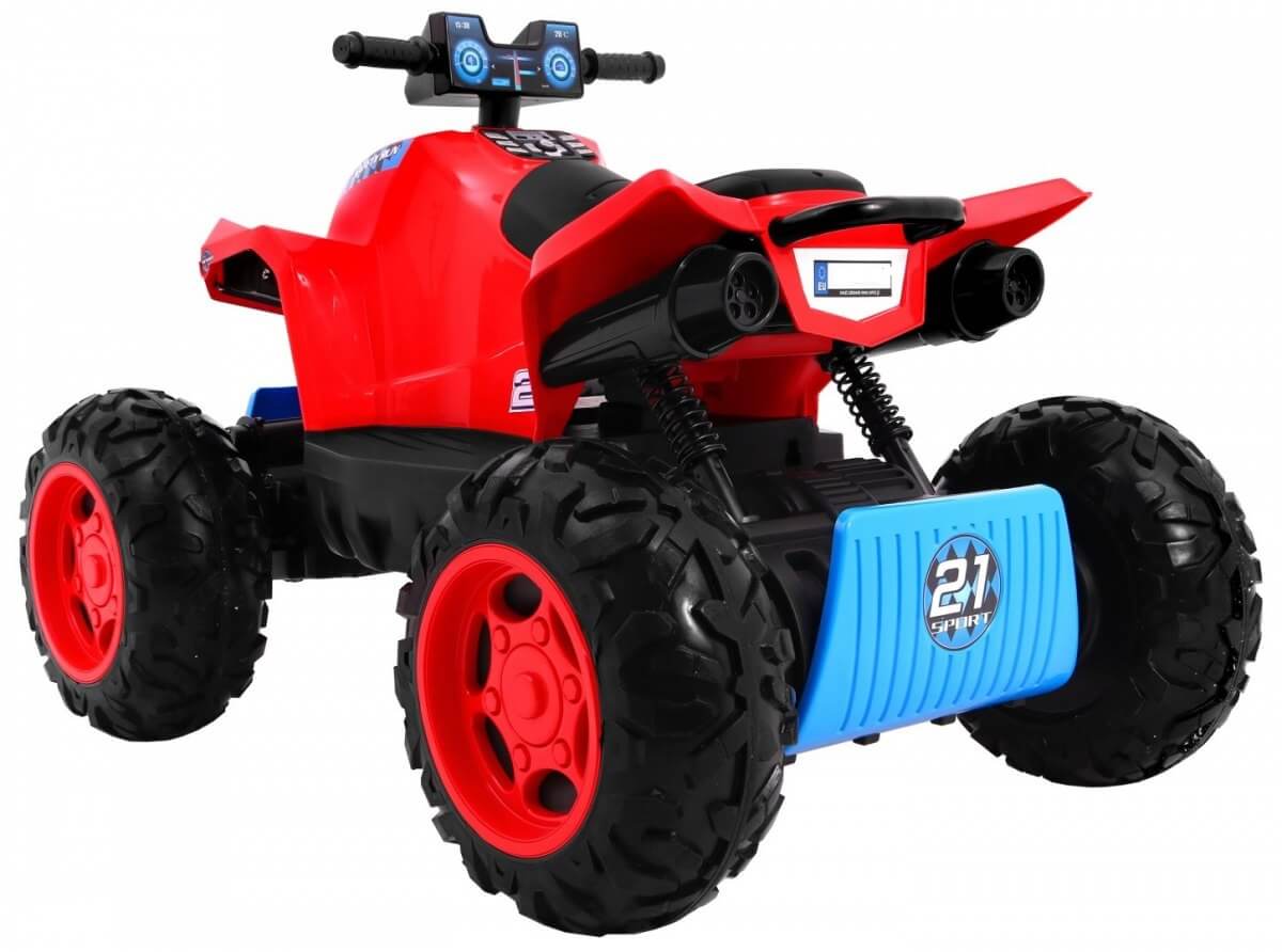 ATV electric pentru copii QUAD SPORT RUN 4X4 (2888) Rosu - imagine 3
