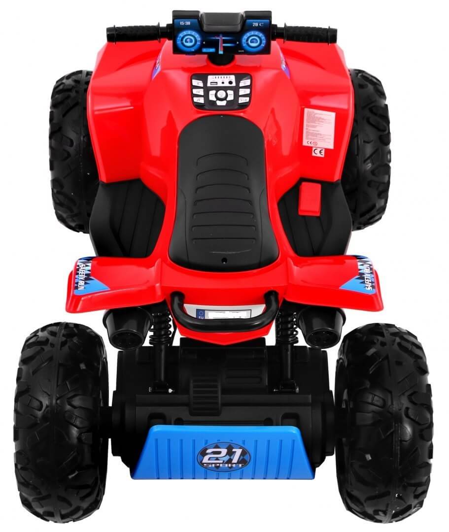 ATV electric pentru copii QUAD SPORT RUN 4X4 (2888) Rosu - imagine 5