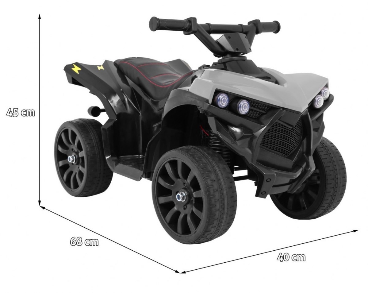 ATV electric pentru copii NAVI (570) 6 volti, Gri - imagine 2