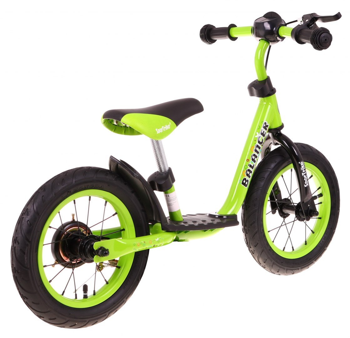 Bicicleta de echilibru fara pedale BALANCER, Verde - imagine 3