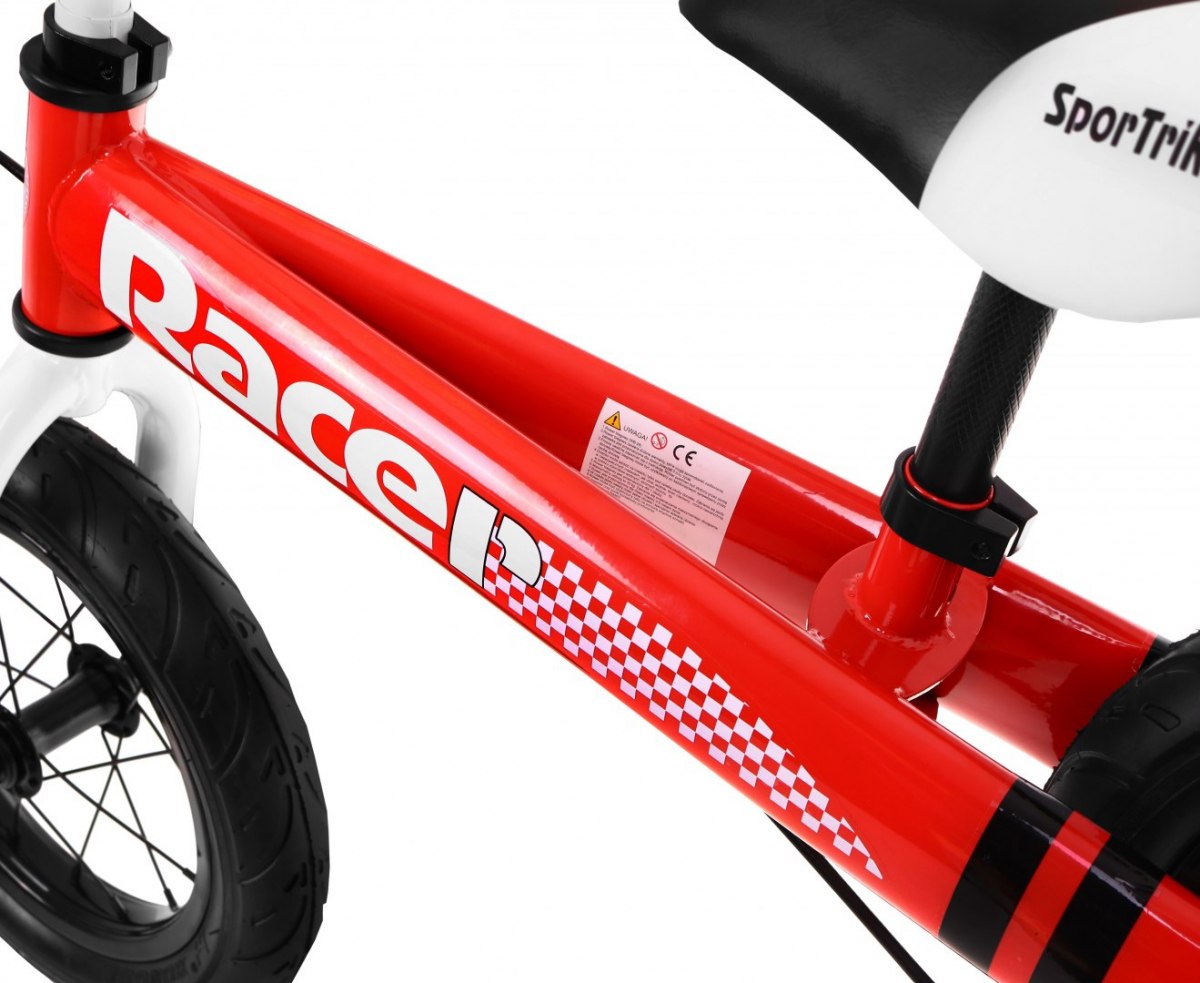 Bicicleta de echilibru fara pedale RACER, Rosu - imagine 7