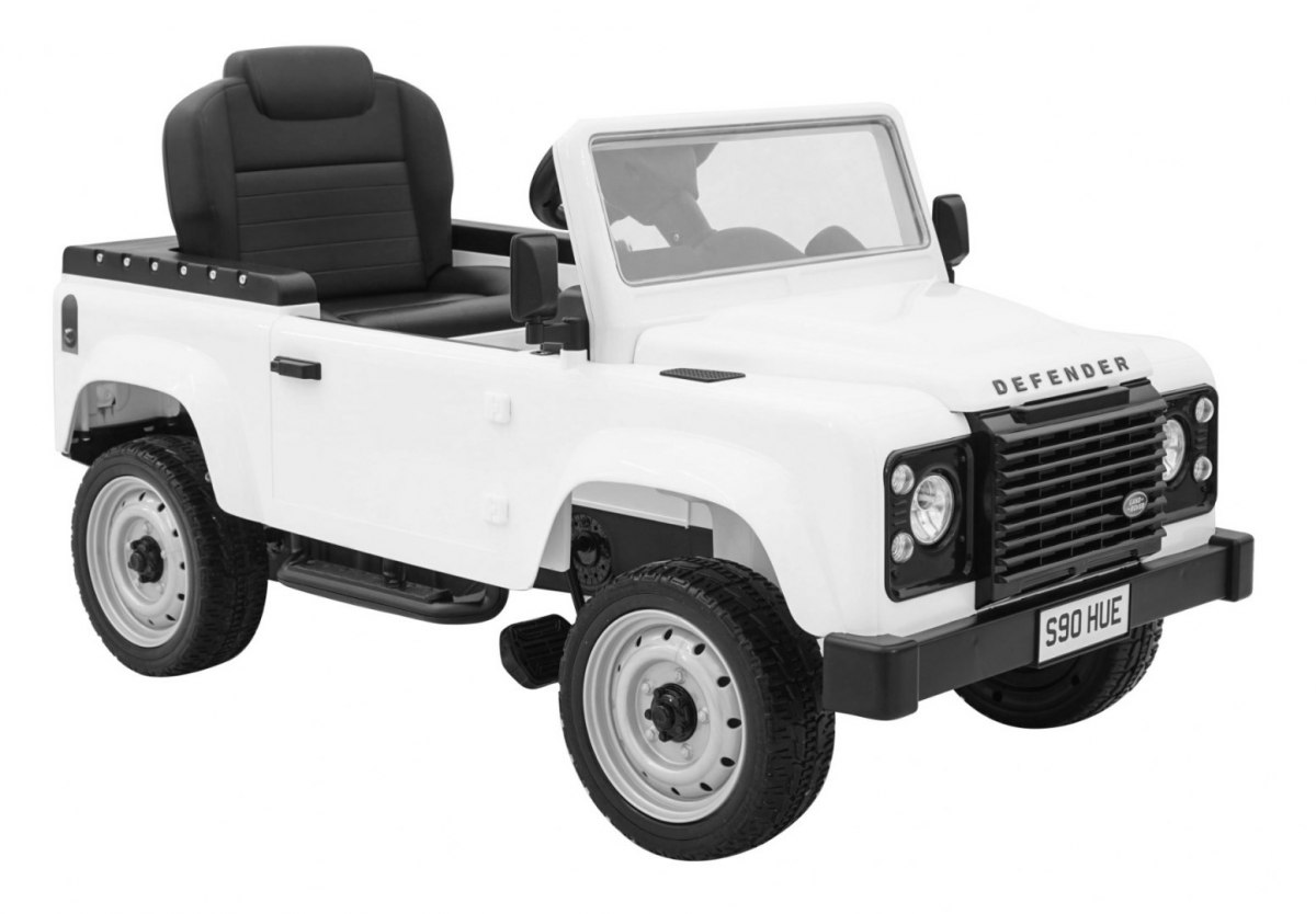 Kart cu pedale pentru copii Land Rover Defender (1588) Alb - imagine 3