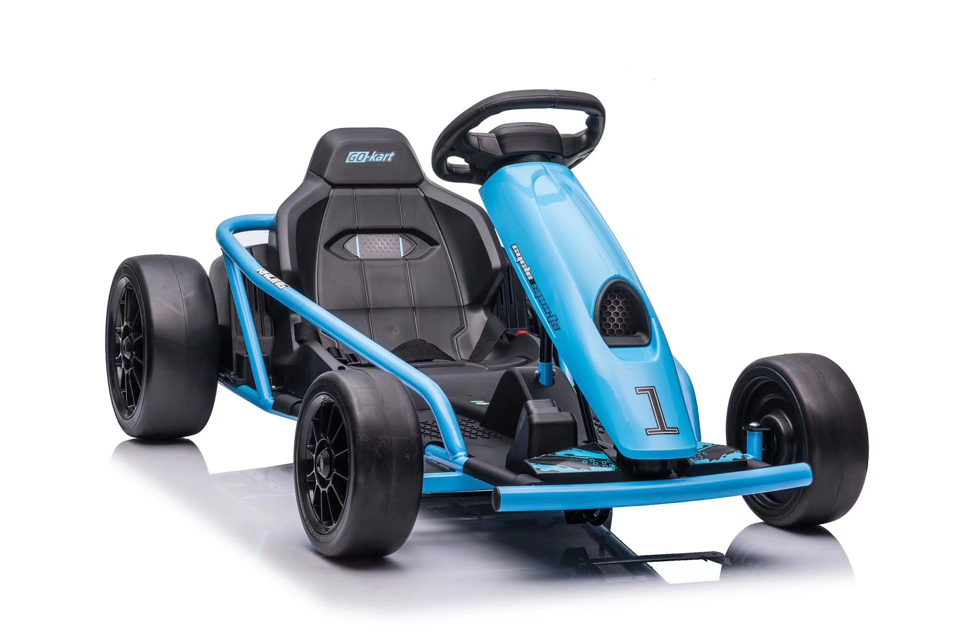 Kart electric pentru copii FX1 Drift Master, Face Lift 24V 500W cu viteza maxima 13 km/h (8888) Albastru